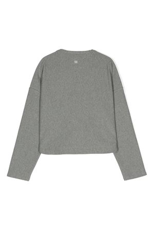 felpa in cotone grigio DOUUOD KIDS | DT4A40Z1758807